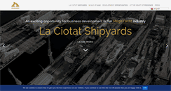 Desktop Screenshot of laciotat-shipyards.com
