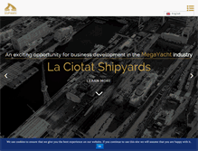 Tablet Screenshot of laciotat-shipyards.com